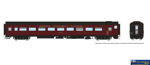 RAP-100379 Rapido Lightweight Coach BC Rail #168280 ’Sunset Beach’ HO-Scale Rolling Stock