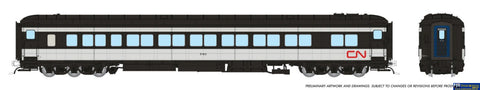RAP-125009 Rapido Balloon Top Coach: CN - Wet Noodle Scheme: #5180 HO-Scale - Rolling Stock