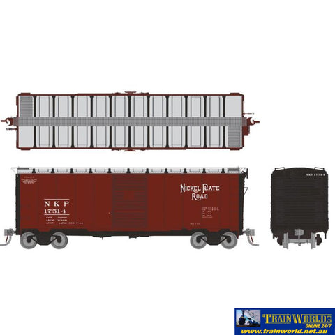 RAP-181006A Rapido 1937 AAR 40’ Boxcar - Round corner: NKP: Single Car HO-Scale - Rolling Stock