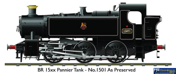 Rap-904005 Rapido Uk Br 15Xx 0-6-0Pt 1501 Lined-Black Late-Crest (As Preserved) Oo-Scale Dcc-Ready