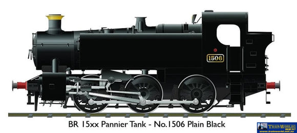 Rap-904501 Rapido Uk Br 15Xx 0-6-0Pt 1506 Unlined-Black No-Crest Oo-Scale Dcc/Sound-Fitted