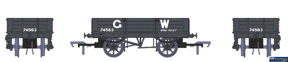 Rap-925003 Rapido Uk Gwr Dia-O21 4-Plank Open-Wagon #74563 Grey With Large-Lettering Oo-Scale
