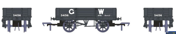 Rap-925004 Rapido Uk Gwr Dia-O21 4-Plank Open-Wagon #54156 Grey With Large-Lettering Oo-Scale