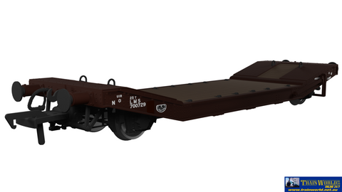 Rap-929002 Rapido Uk Lms 25T Lowmac ’Diagram 54A’ #700729 Bauxite Era-3 Oo-Scale Rolling Stock