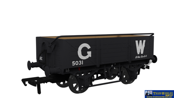 Rap - 943014 Rapido Uk Gwr Dia - O15 10 - Ton (Fitted) 5 - Plank Open - Wagon #5031 Grey With Large