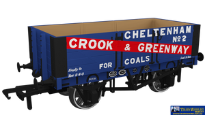 Rap-967005 Rapido Uk Po Rch 1907 5-Plank Open-Wagon No.2 ’Crook & Greenway’ Eras-2/3/4 Oo-Scale