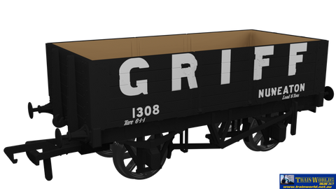 Rap-967009 Rapido Uk Po Rch 1907 5-Plank Open-Wagon No.1308 ’Griff’ Eras-2/3/4 Oo-Scale Rolling