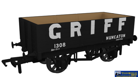 Rap-967009 Rapido Uk Po Rch 1907 5-Plank Open-Wagon No.1308 ’Griff’ Eras-2/3/4 Oo-Scale Rolling