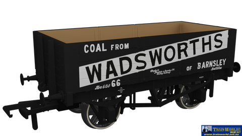 Rap-967011 Rapido Uk Po Rch 1907 5-Plank Open-Wagon No.66 ’Wadsworths’ Eras-2/3/4 Oo-Scale