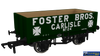 Rap-967013 Rapido Uk Po Rch 1907 5-Plank Open-Wagon No.24 ’Foster Bros. Of Carlisie’ Eras-2/3/4