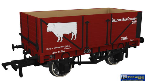 Rap-967205 Rapido Uk Po Rch 1907 7-Plank Open-Wagon No.288 ’Bullcroft Main Colliery Co’