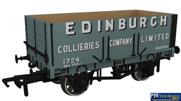Rap-967206 Rapido Uk Po Rch 1907 7-Plank Open-Wagon No.1724 ’Edinburgh Collieries Co Ltd’