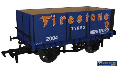 Rap-967212 Rapido Uk Po Rch 1907 7-Plank Open-Wagon No.2004 ’Firestone Tyres’ Eras-2/3/4