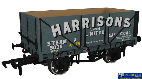 Rap-967216 Rapido Uk Po Rch 1907 7-Plank Open-Wagon No.5038 ’Harrisons Ltd’ Eras-2/3/4 Oo-Scale