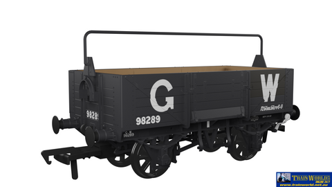 RAP-971002 Rapido UK GWR Dia-O18 5-Plank Open-Wagon (Unfitted) #98289 GWR Grey with ’25’’ Lettering’ Era-3 OO-Scale