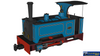 RAP-986004 Rapido UK Kerr Stuart Sirdar Lined Blue OO9-Scale DCC Ready - Locomotive