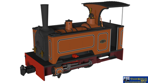 RAP-986505 Rapido UK Kerr Stuart Sirdar Lined Burnt Orange OO9-Scale DCC Fitted non sound - Locomotive