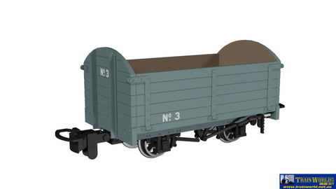 RAP-990004 Rapido UK Dropside Open – Plain Grey No.3 OO9-Scale - Rolling Stock
