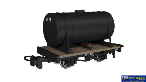 RAP-990101 Rapido UK Cylindrical Tank – Plain Black No.15 009-Scale - Rolling Stock