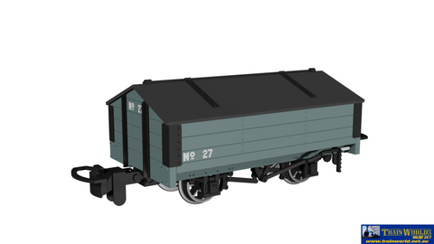 RAP-990403 Rapido UK Peaked Roof Van – Plain Grey No.27 009-Scale - Rolling Stock