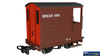 RAP-990802 Rapido UK Single Veranda Brake Van – Brown with Red Ends No.6 009-Scale - Rolling Stock