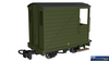 RAP-990805 Rapido UK Single Veranda Brake Van – Plain Green No.11 009-Scale - Rolling Stock