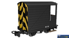 RAP-990806 Rapido UK Single Veranda Brake Van – Black with Wasp Stripes No.19 009-Scale - Rolling Stock