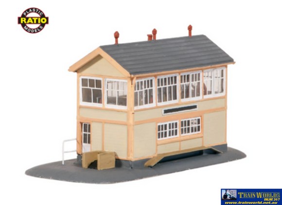 Rat-223 Ratio (Kit) Gwr Wooden Signal-Box (Includes Interior) Footprint: 60Mm X 25Mm N-Scale