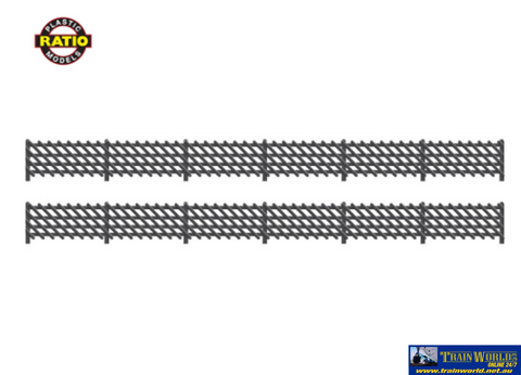 Rat-427 Ratio Lms (Mr) Station-Fencing (Black) Length: 860Mm Oo-Scale Scenery