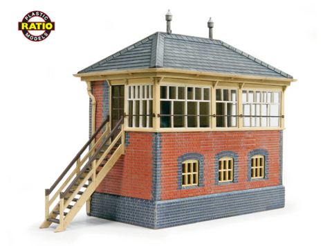 RAT-552 Ratio (Kit) GWR Brick Signal Box OO-Scale