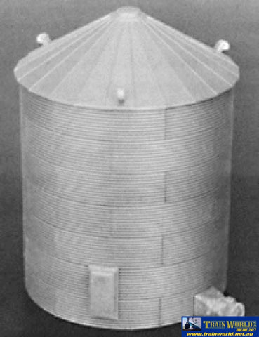 RIX-6280304 Rix Products 33 foot Grain Bin w/30-Degree Peaked Top HO Scale - Structures