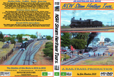 Rtx-Nswst Railtrax Productions Dvd Nsw Steam Heritage Tours Cdanddvd