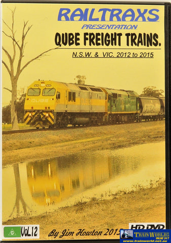 Rtx-Qube12D Railtrax Productions Dvd Qube Freight Trains Nsw & Vic 2012-2015 Cdanddvd