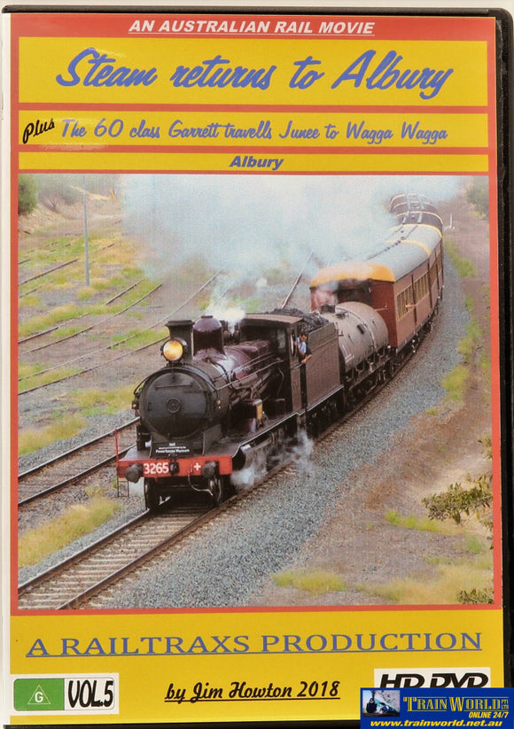 Rtx-Srad Railtrax Productions Dvd Steam Returns To Albury Cdanddvd