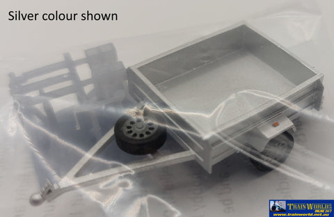 Sce-0013 - Sixcoupled Box Trailer Red Ho Scale Part