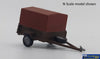 Sce-0023 - Sixcoupled Canvas Top Trailer Brown Tt Scale Part