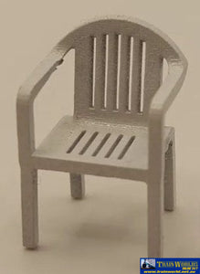 Sce-0110 - Sixcoupled Plastic Chairs White 6Pk O Scale Part