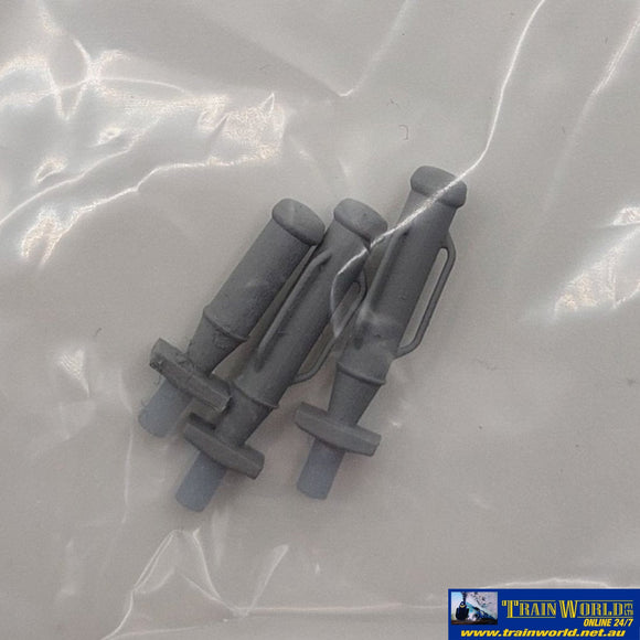 Sce-0124 - Sixcoupled Telstra Pillars Grey (3Pk) Ho Scale Part