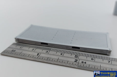 SCE-0141 Six-Coupled Engineering 20’ Intermodal Flat-Rack kit (2k) HO Scale ContainerAndLoad