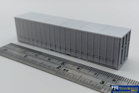 SCE-0143 Sixcoupled Engineering 40’ Curtain-side Modern Container Kit (2pk) N Scale ContainerAndLoad