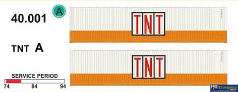 Sds-040001 Sds Models 40’ Jumbo-Container ’Tnt’ Pack-A (Twin-Pack) Ho Scale Containerandload