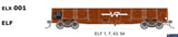 Sds-Elx001 Sds Models Elx Wagons Elf Vr 1 7 43 54 (4) Ho Scale Rolling Stock