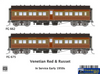 SDS-FG003 SDS Models FG 662 & FG 675 Venetian Red & Russet in service early 1950s HO Scale Rolling Stock