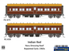 SDS-FG004 SDS Models FG 675 & FG 659 Indian Red Navy Dressing Roof repainted 1960s HO Scale Rolling Stock