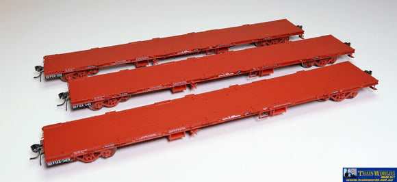 Sds-Fqx103 Sds Models Container Wagon Fqf Vr With Lashing Rail Pack-G (3) Ho Scale Rolling Stock