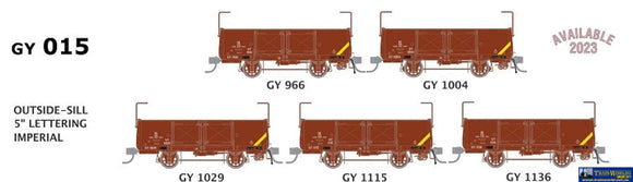 Sds-Gy015 Sds Models Gy-Type (4-Wheel) Outside-Sill Open Wagon 5 Lettering #Gy966 Gy1004 Gy1029