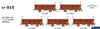 Sds-Gy015 Sds Models Gy-Type (4-Wheel) Outside-Sill Open Wagon 5 Lettering #Gy966 Gy1004 Gy1029