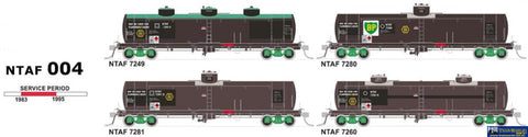 SDS-NTAF004 SDS Models NSWSRA NTAF Rail Tank Wagons (4) HO scale Rolling Stock