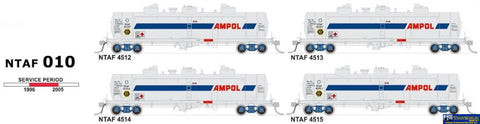 SDS-NTAF010 SDS Models NSWSRA NTAF Rail Tank Wagons (4) HO scale Rolling Stock