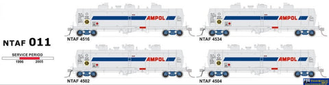 SDS-NTAF011 SDS Models NSWSRA NTAF Rail Tank Wagons (4) HO scale Rolling Stock